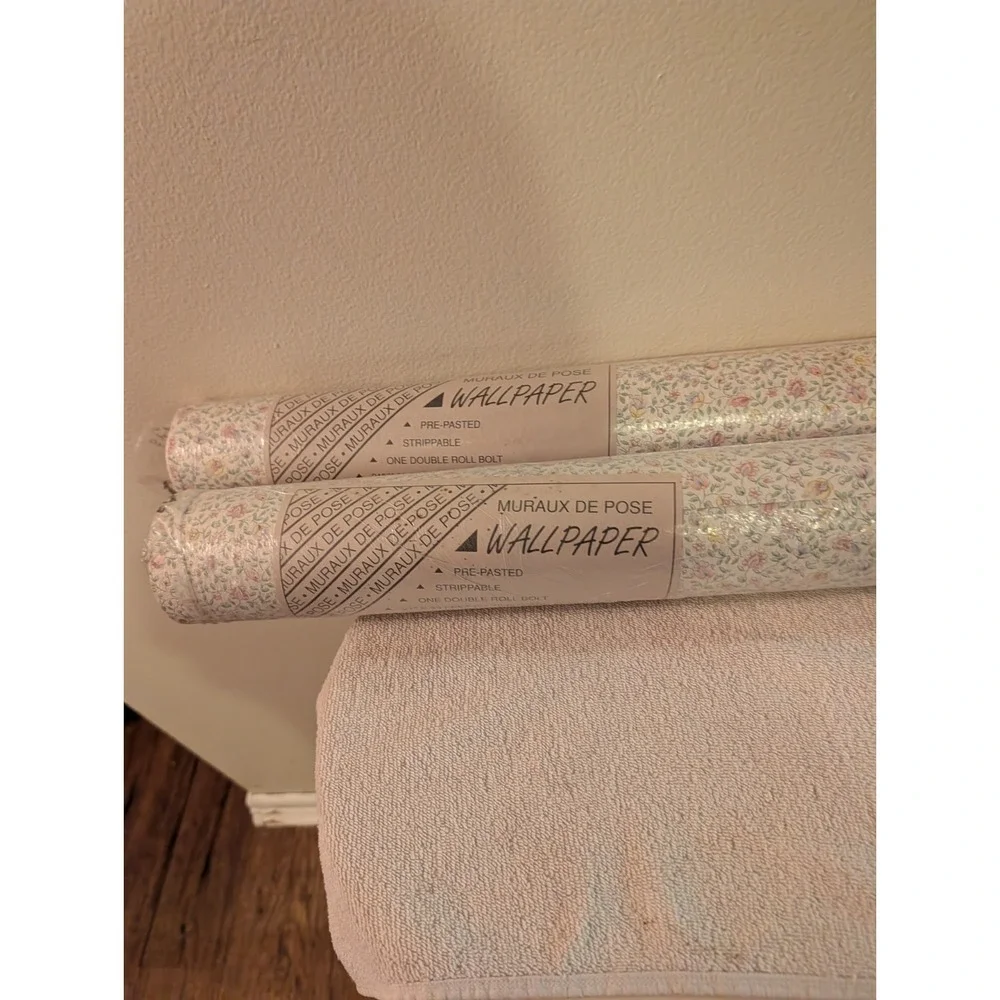 VTG  Wallpaper  Muraux De Pose Floral Cottagecore 2 Dbl Rolls NOS Prepasted Germ
